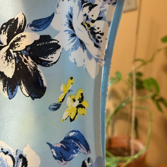 Diane Von Furstenberg Blue Floral Dress - Picture 6 of 7